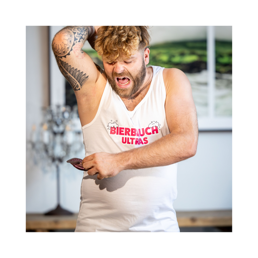 Tank-Top "Bierbauch Ultras" Weiß