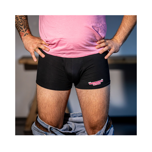 Boxershort "Bierbauch Ultras" Schwarz