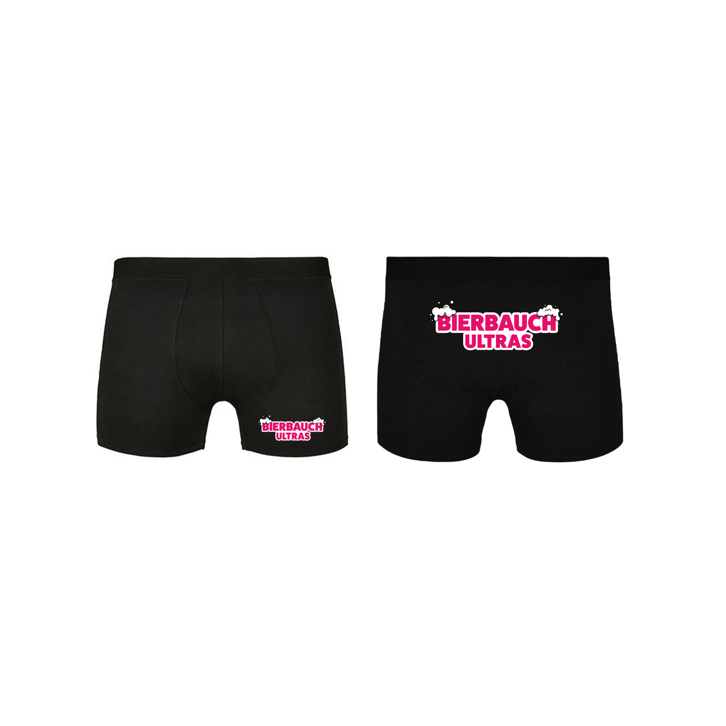 Boxershort "Bierbauch Ultras" Schwarz